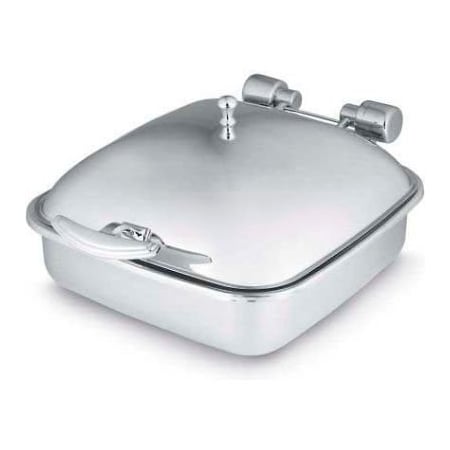 Vollrath Co Vollrath Intrigue Square 6 Quart Induction Chafer 46132 W/ Stainless Steel Food Pan Solid Top 46132